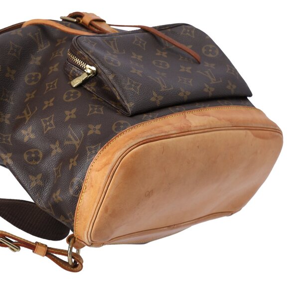 Louis Vuitton Montsouris GM Monogram Backpack M51135 Brown Canvas - Picture 8 of 11